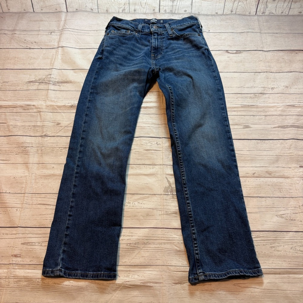 Hollister Jeans Blue‎ Slim Straight Fit Epic Flex Medium Wash Denim Men's 26x28